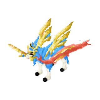 In-game model of Zacian Crowned form