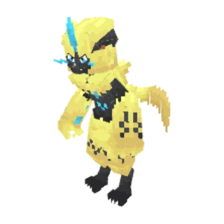In-game model of Zeraora
